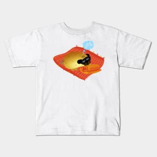 Potato Pug Napping and Dreaming Kids T-Shirt